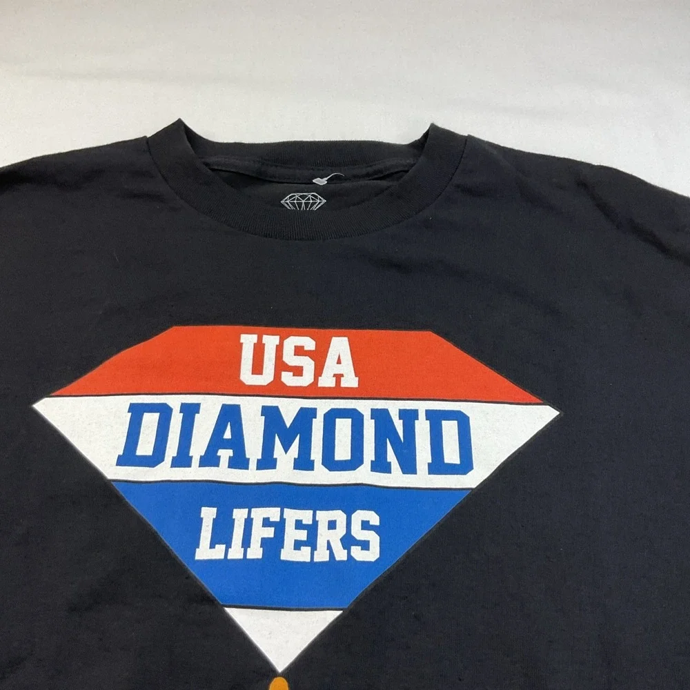 Diamond Supply‎ T-Shirt Men Sz M USA Diamond Lifers Harlem Globe Trotters Tee - Picture 7 of 8